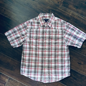 Boys land end short sleeve flannel‎
